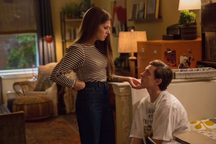 Marisa Tomei and Tom Holland as Aunt May and Peter Parker (credit: Sony/Marvel Studios)