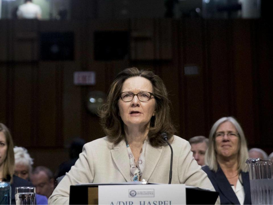 Gina Haspel, President Donald Trump's pick to lead the Central Intelligence Agency (CIA), testifies at her confirmation hearing (Andrew Harnik/AP)