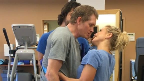 This video of a husband kissing his wife is going viral for the most bittersweet of reasons