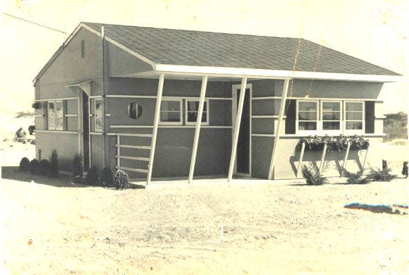 An original cottage at Ocean Beach 3, a community of small homes developed after World War II.