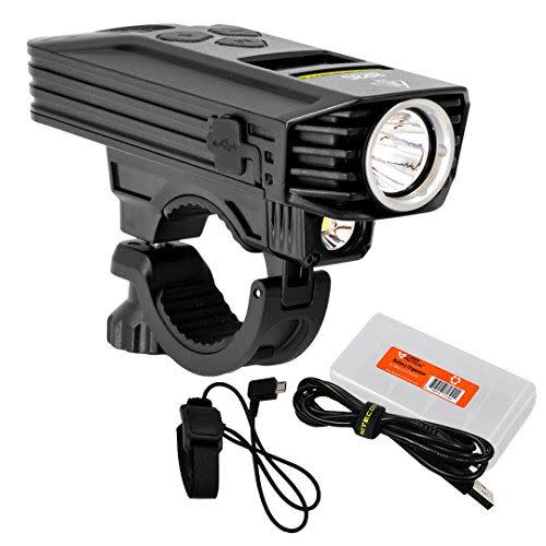 6) 1800-Lumen Dual Beam OLED Bike Headlight