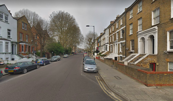 The newborn was found on the Sandringham Road in Hackney by a member of the public. (Google Maps)