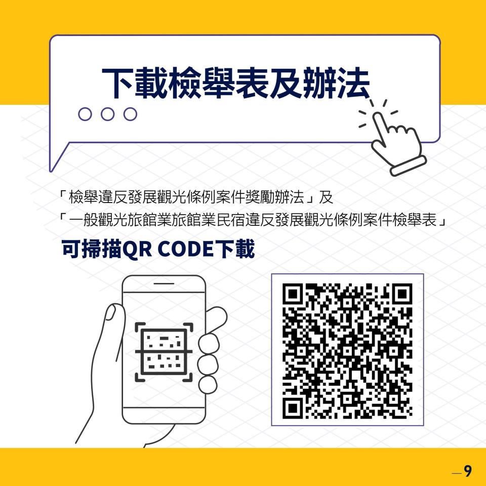 北市觀傳局說明檢舉日租套房方式。（圖／北市觀傳局提供）