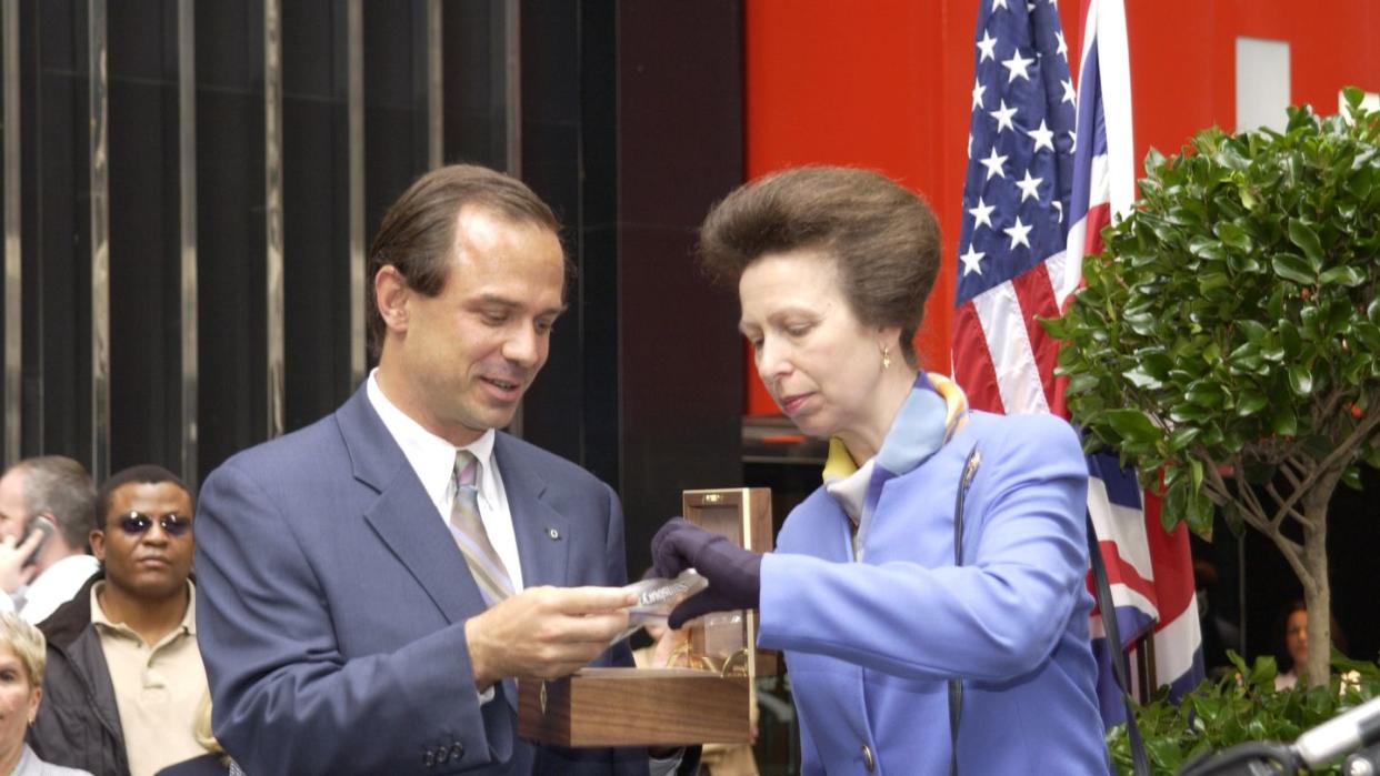 her royal highness princess anne presents historic seeds to establish memorial garden