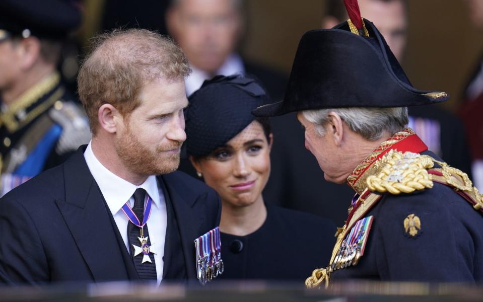 The Duke and Duchess of Sussex leave Westminster Hall - Getty Images