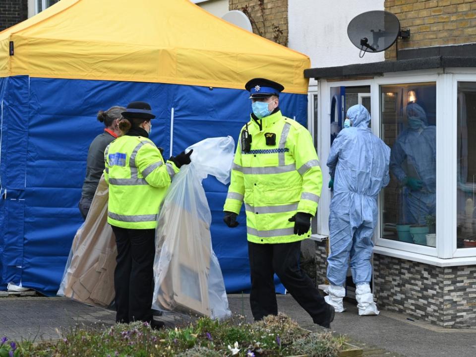 Police search a house on Freemen’s Way in Deal, Kent (Getty Images)