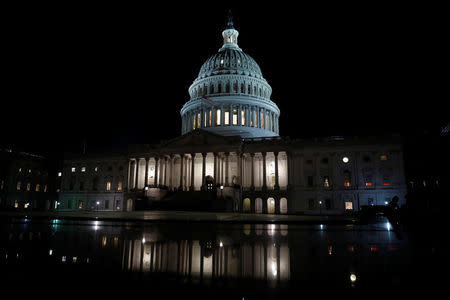 The United States Capitol is seen prior to an all night round of health care votes on Capitol Hill in Washington, U.S., July 27, 2017. REUTERS/Aaron P. Bernstein -