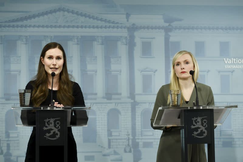 News conference of the Finnish Government regarding the coronavirus disease (COVID-19) spread, in Helsinki