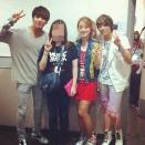 Wonder Girls Lim, f(x)’s Amber and CN Blue’s Jung Yong Hwa Take a Pic in Hong Kong