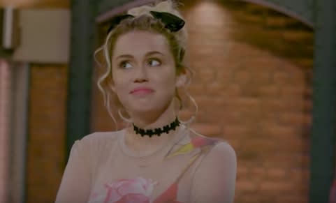 Seth Meyers desperately trying to befriend Miley Cyrus on “Late Night” is our everything