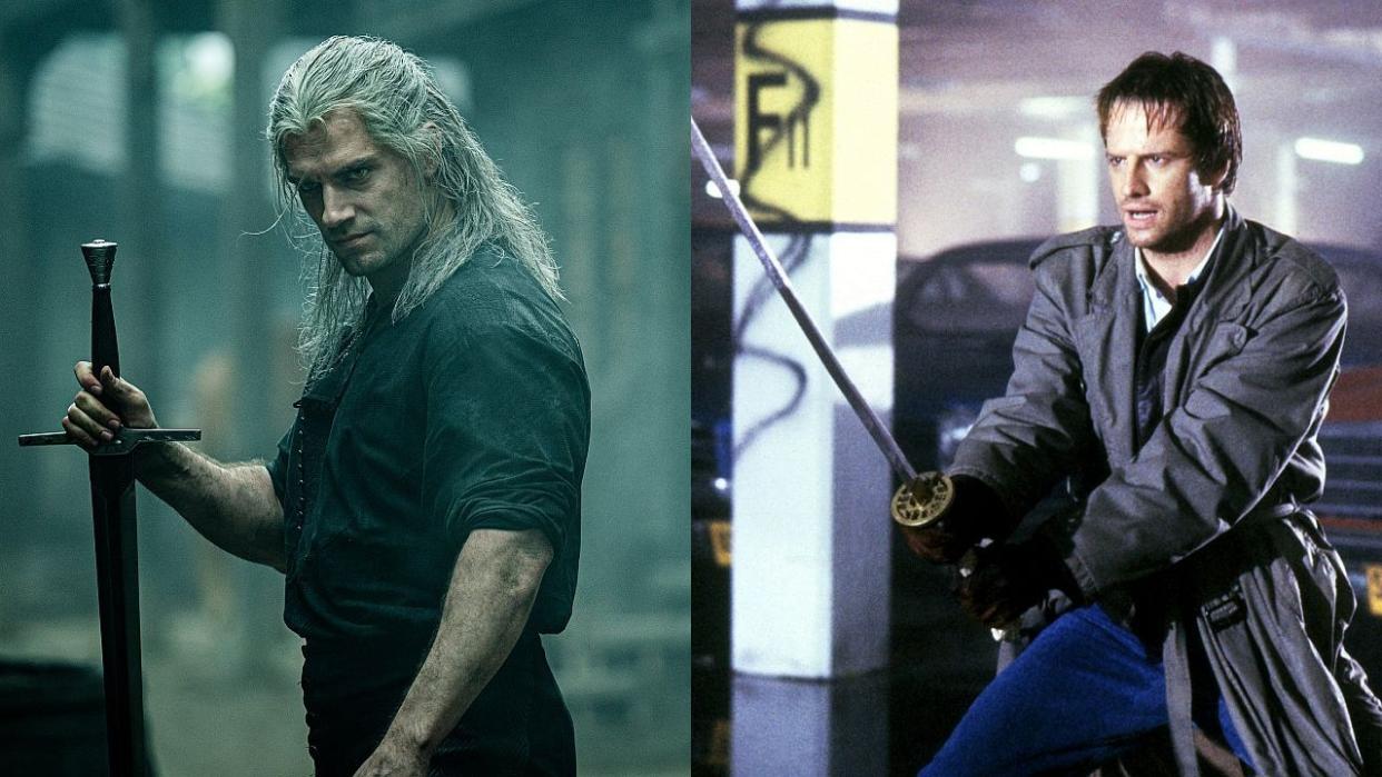  Henry Cavill as the Witcher/Christopher Lambert as Connor Macloud. 