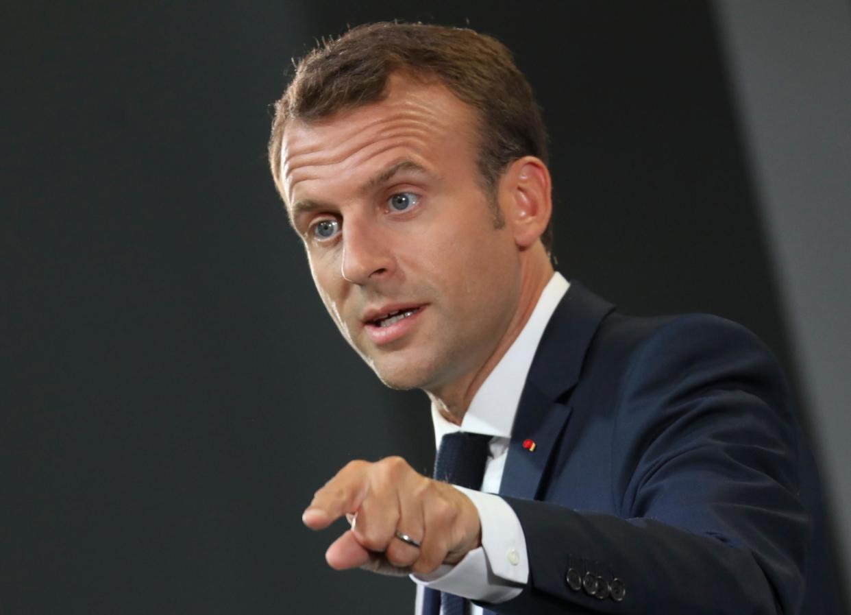 Critics accused Macron of “vulgar” politicking, and of trying to hijack an event that had nothing to do with his own efforts: AFP/Getty Images