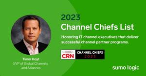 Sumo Logic SVP of Global Partners and Alliances named as a 2023 CRN Channel Chief.