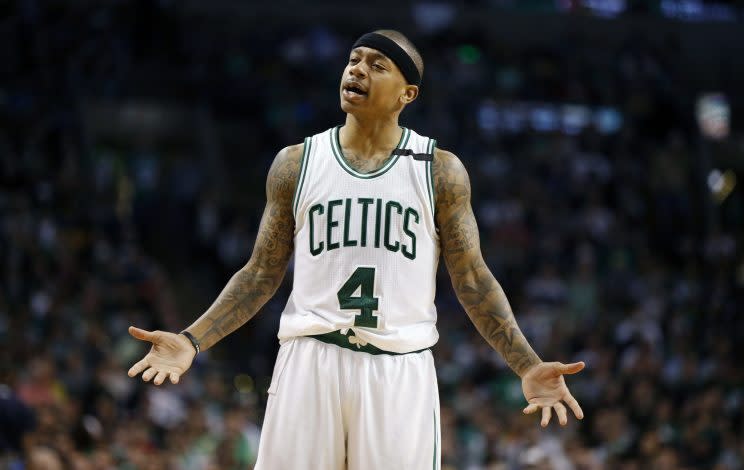 Isaiah Thomas is standing up for his Boston Celtics teammate. (AP)