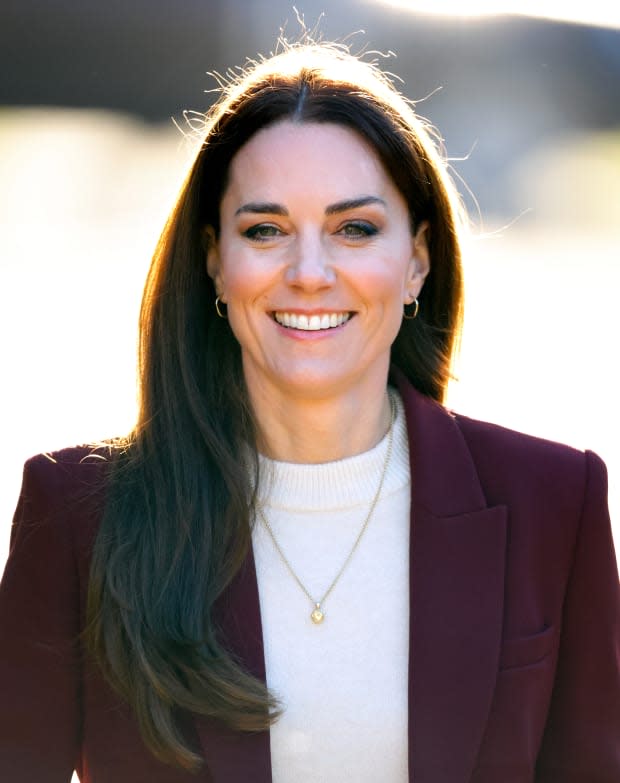 Kate Middleton attends a reception for the England Wheelchair Rugby League Team at Hampton Court Palace on Jan. 19, 2023, in London.<p><a href="https://www.gettyimages.com/detail/1457748944" rel="nofollow noopener" target="_blank" data-ylk="slk:Max Mumby/Indigo/Getty Images;elm:context_link;itc:0;sec:content-canvas" class="link ">Max Mumby/Indigo/Getty Images</a></p>