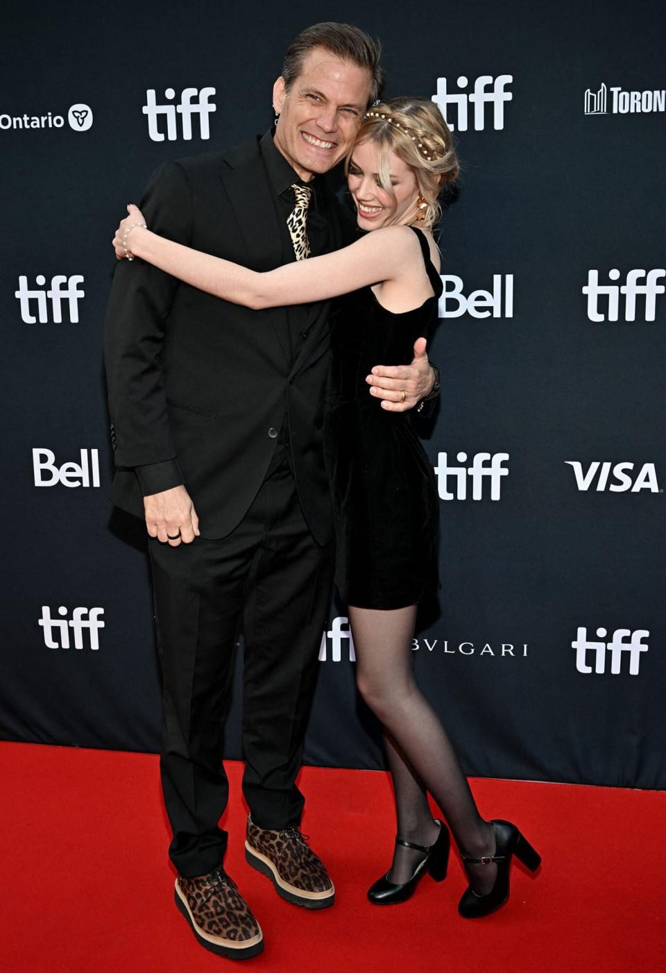 Casper Van Dien, Grace Van Dien attends the screening of the movie Roost during 47th Toronto International Film Festival