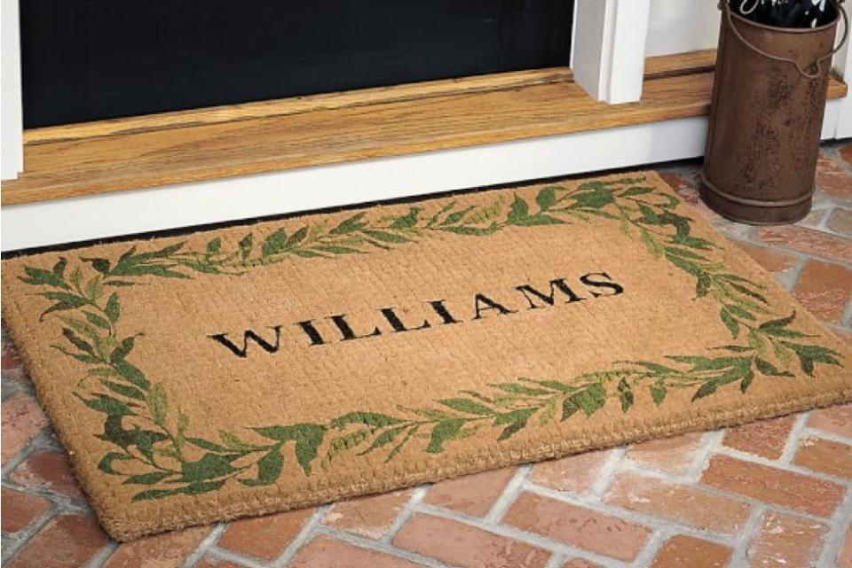 Personalized Bay Leaf Coir Doormat