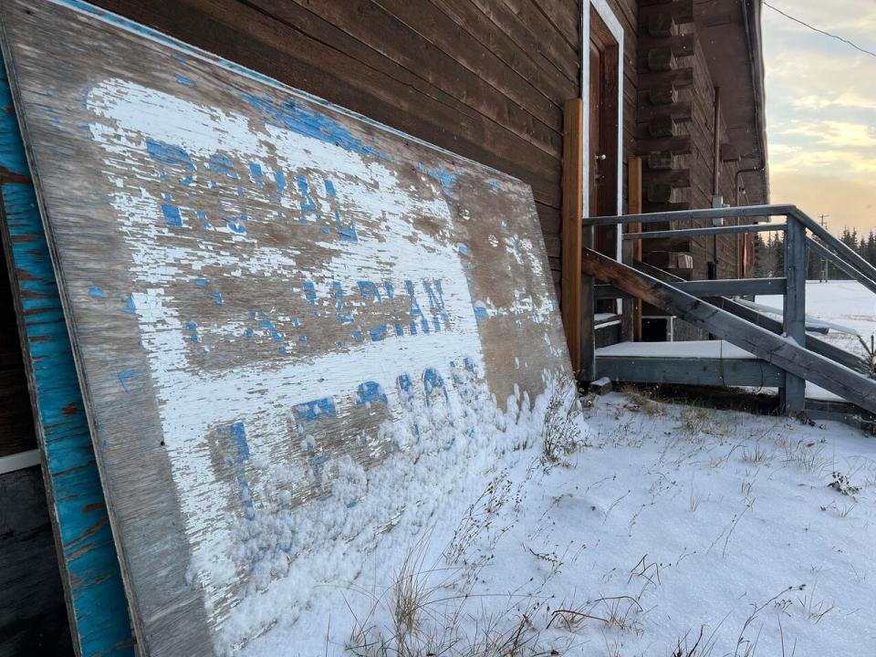 The old Legion Hall in Faro, Yukon, in October 2022.