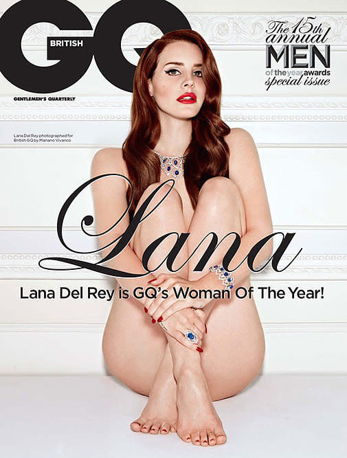 Auch Lana Del Rey entschied sich für ein Cover mit nackten Tatsachen. Als sie im Dezember 2012 von der “GQ” zur “Women of the Year” gekürt wurde, ließ sie alle Hüllen fallen. (Bild-Copyright: )
