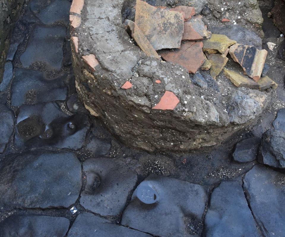 A bakery 'prison' has been uncovered in Ancient Rome's Pompeii (via REUTERS)