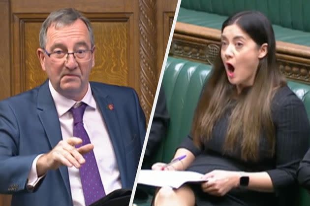 Paul Howell clashed with the Labour MPs in a tetchy debate in the Commons.