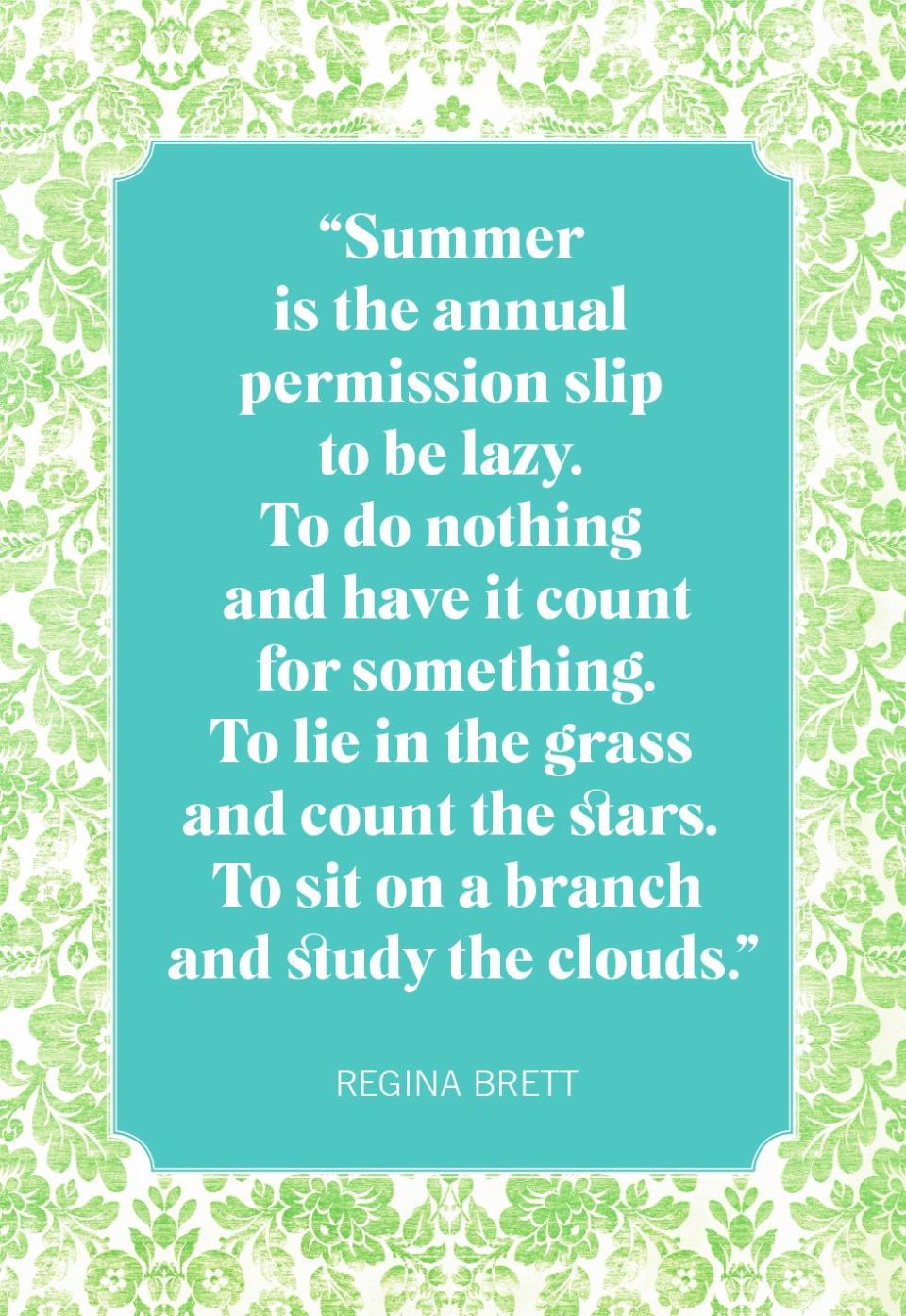 summer quotes regina brett