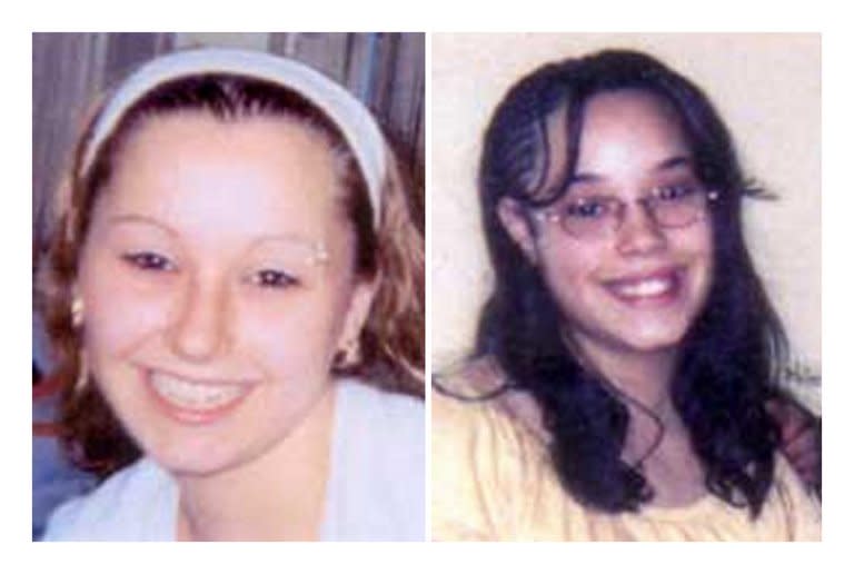 FBI file photos of Amanda Berry (L) and Georgina DeJesus, both of whom went missing as teenagers about a decade ago and were found alive May 6, 2013 in a residential area of Cleveland, Ohio, not far from where they were last seen. A third woman, Michelle Knight, was also found in the same house. Three men have been arrested in the case