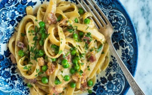 <p><a href="https://parade.com/1152121/alison-ashton/nicos-pasta-with-prosciutto-onions-peas-and-pancetta-recipe/" rel="nofollow noopener" target="_blank" data-ylk="slk:Stanley Tucci;elm:context_link;itc:0;sec:content-canvas" class="link ">Stanley Tucci</a></p>