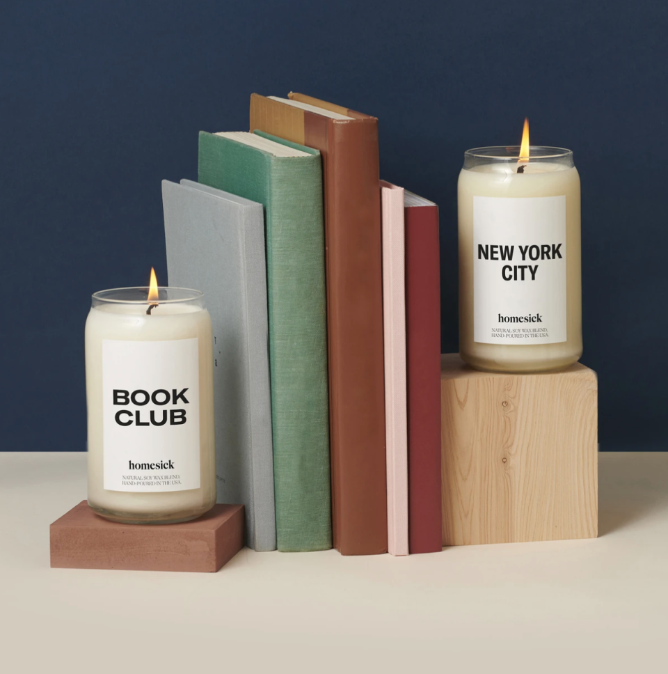 Homesick Candles in Book Club and New York City (Photo via Homesick)