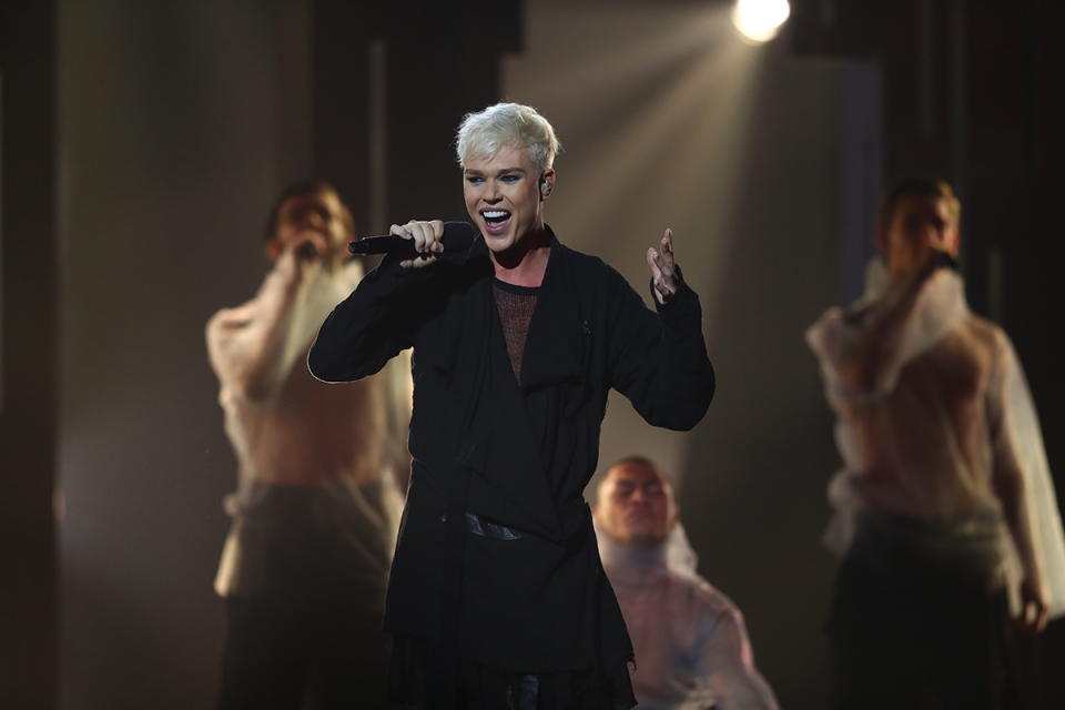 Jack Vidgen at Eurovision - Australia Decides in 2020.