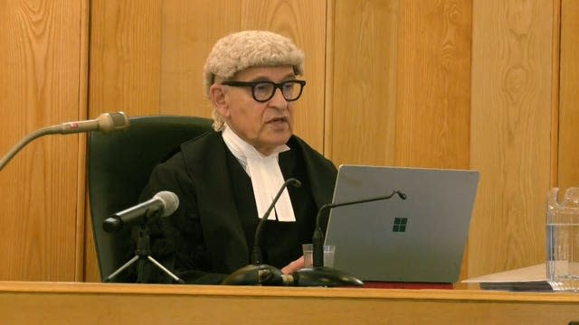 Judge Richard Marks KC during the live broadcast