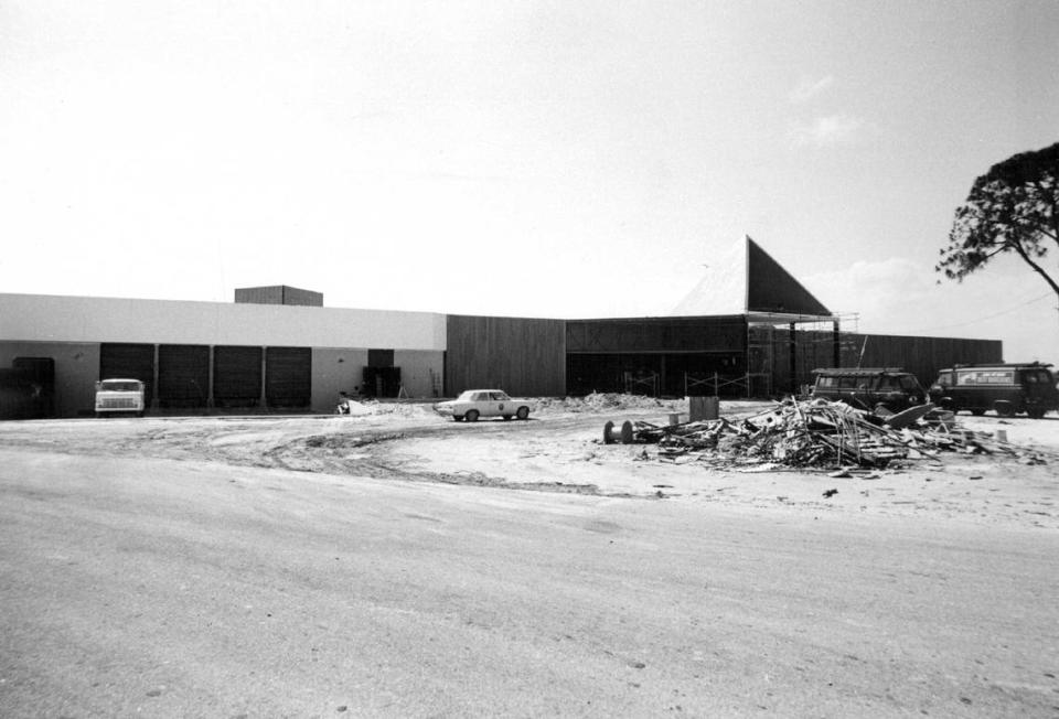 Before its opening in 1970, the Gold Triangle store on North Kendall Drive, in the Dadeland area.