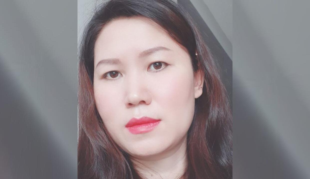 The body of Tien Ly, 46, of Toronto, was located in a bag near Eastern and Berkshire avenues in March 2022, Toronto police said. Her son, Dallas Ly, was arrested and charged with second-degree murder shortly after. (Submitted by Toronto Police Service - image credit)