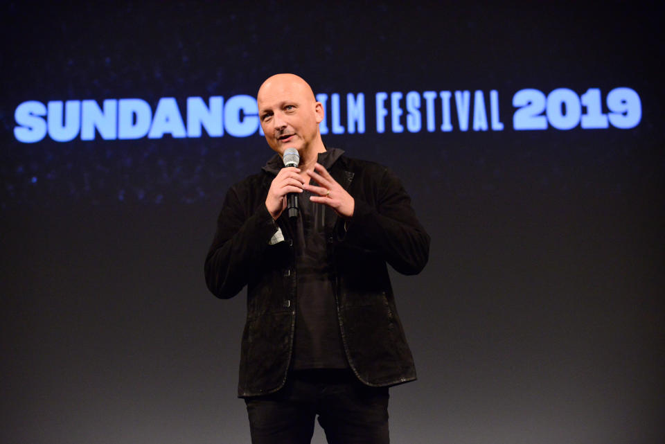 Director Dan Reed speaks onstage during the ‘Leaving Neverland’ Premiere during the 2019 Sundance Film Festival at Egyptian Theatre on January 25, 2019 in Park City, Utah. (Photo by Jerod Harris/Getty Images)