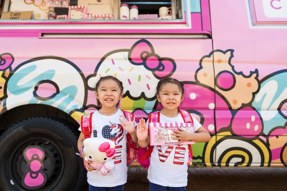 The Hello Kitty Cafe Truck attracts a mix of all ages.