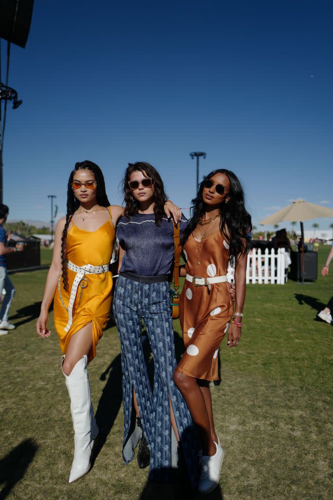 Shanina Shaik, Georgia Fowler, and Jasmine Tookes