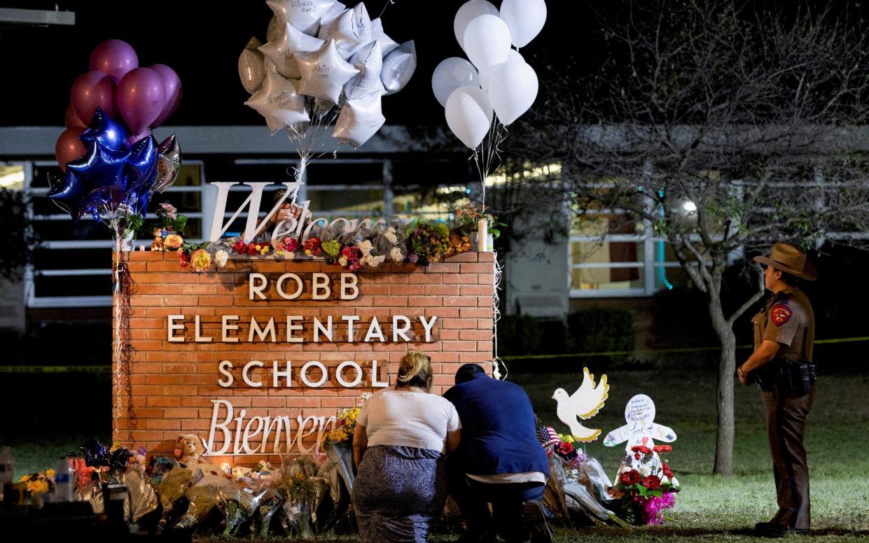 Nineteen children and two teachers were killed when a teenage gunman went on a rampage at Robb Elementary - Reuters