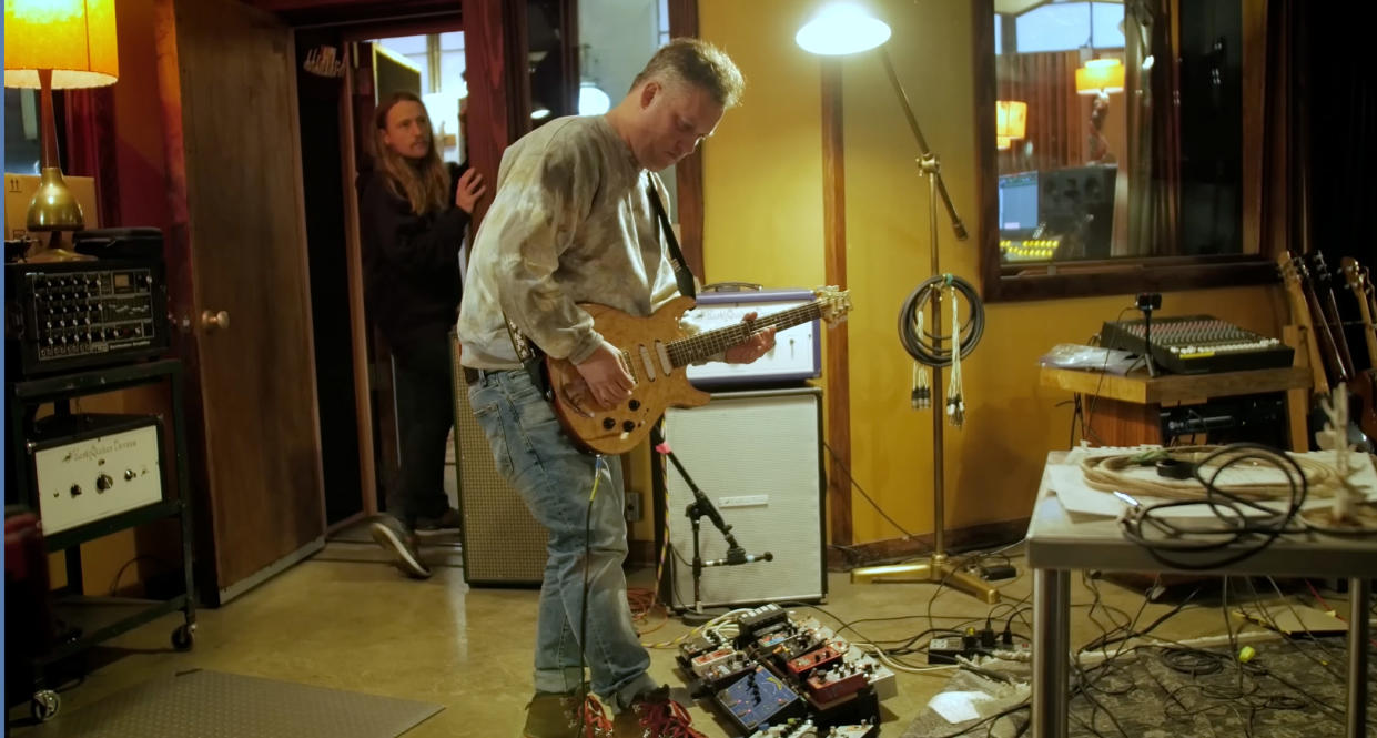  Isaac Brock at Modest Mouse's Ice Cream Party Studios. 