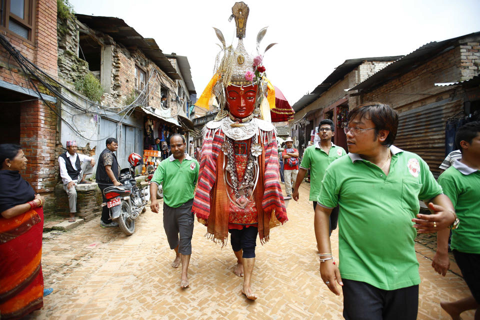 Pancha Dan festival in Bhaktapur, Nepal