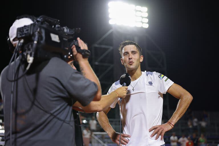 Tomás Martín Etcheverry es uno de los argentinos que protagonizarán los cuartos de final del Córdoba Open; su contrincante será un compatriota, Federico Coria.