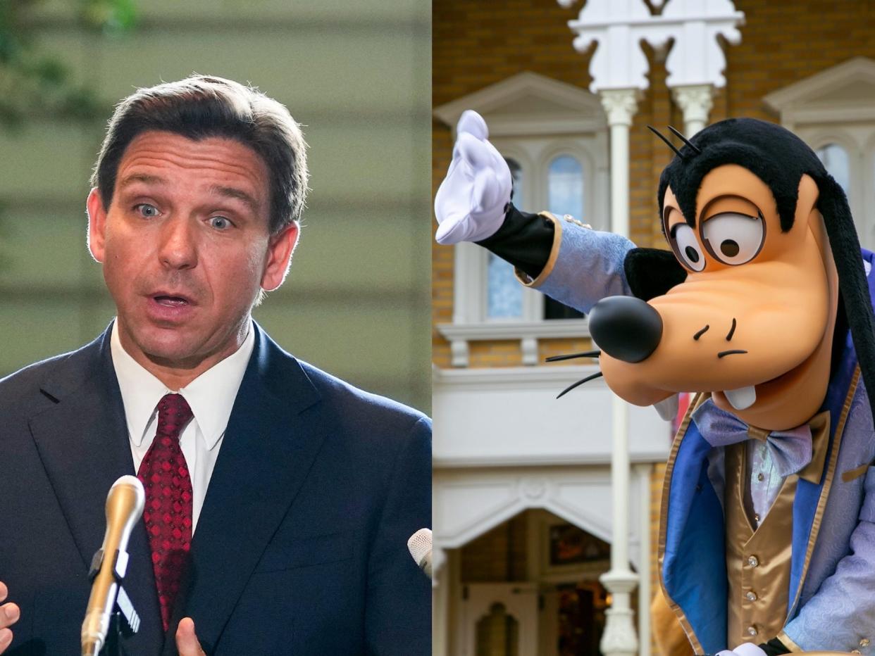 Walt Disney World is suing Gov. Ron DeSantis and other state officials for trying to take control of its special tax district, after it vowed to repeal a school curriculum bill.