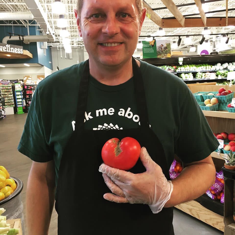 Grocery store employee at Weavers Way Co-Op in Philadelphia (Weavers Way Co-op)