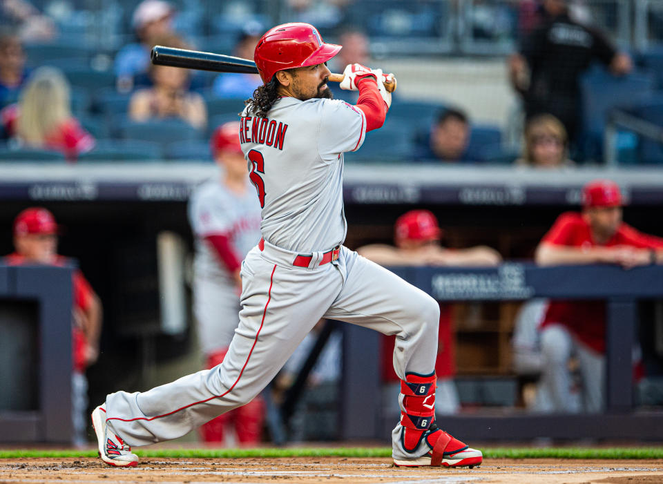 Anthony Rendon #6 of the Los Angeles Angels is a fantasy baseball star when healthy