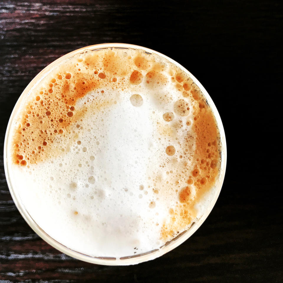 Close-up of cappuccino