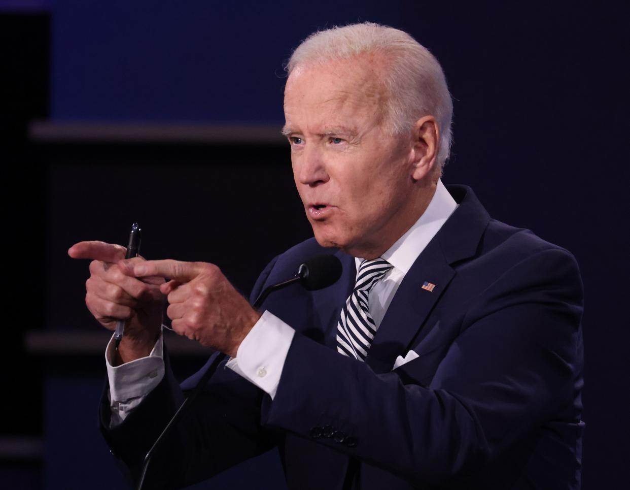 Joe Biden said moving to greener economy could provide millions of jobs in America (Getty)