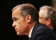 Britain's Bank of England Governor, Mark Carney, speaks during the Bank of England's financial stability report at the Bank of England in the City of London, Britain June 27, 2017. REUTERS/ Jonathan Brady/Pool