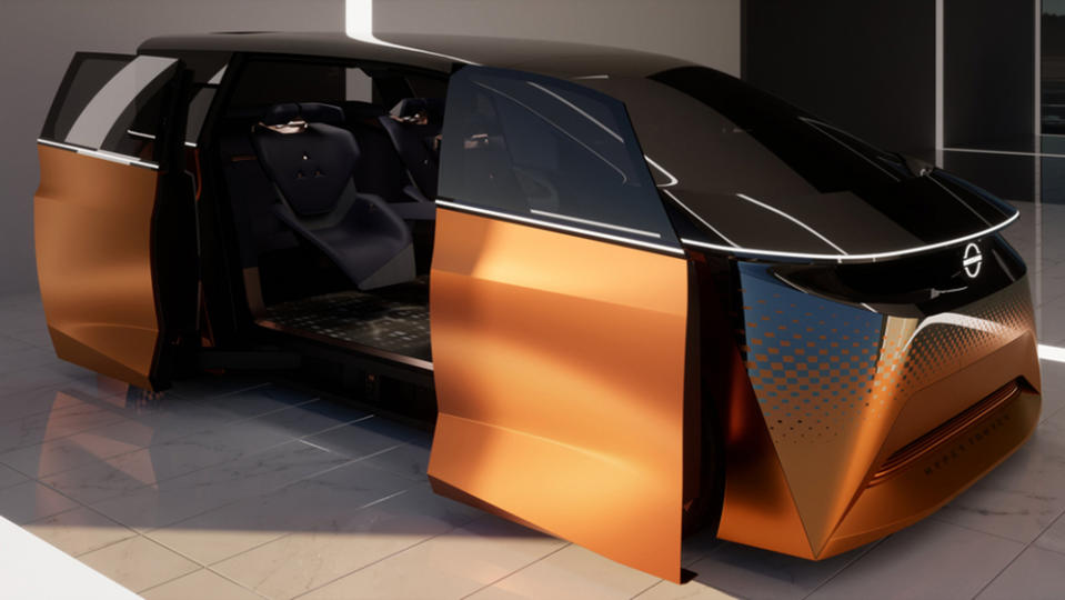 The Nissan Hyper Tourer concept with its sliding doors open