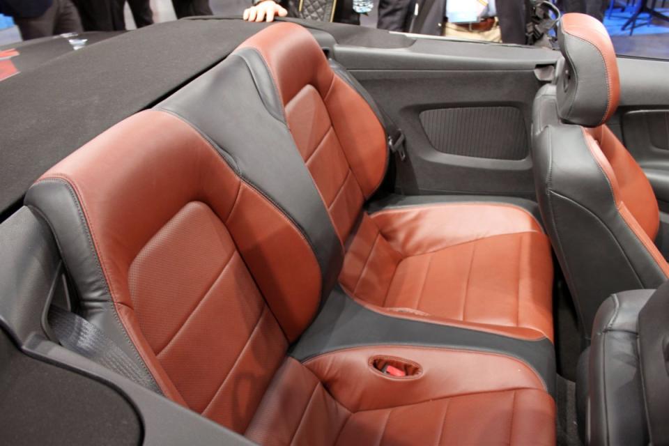 2015 Ford Mustang GT convertible interior backseat