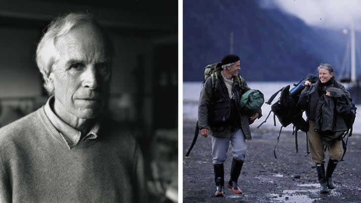 Doug Tompkins; the Tompkinses on the coast of Chilean Patagonia