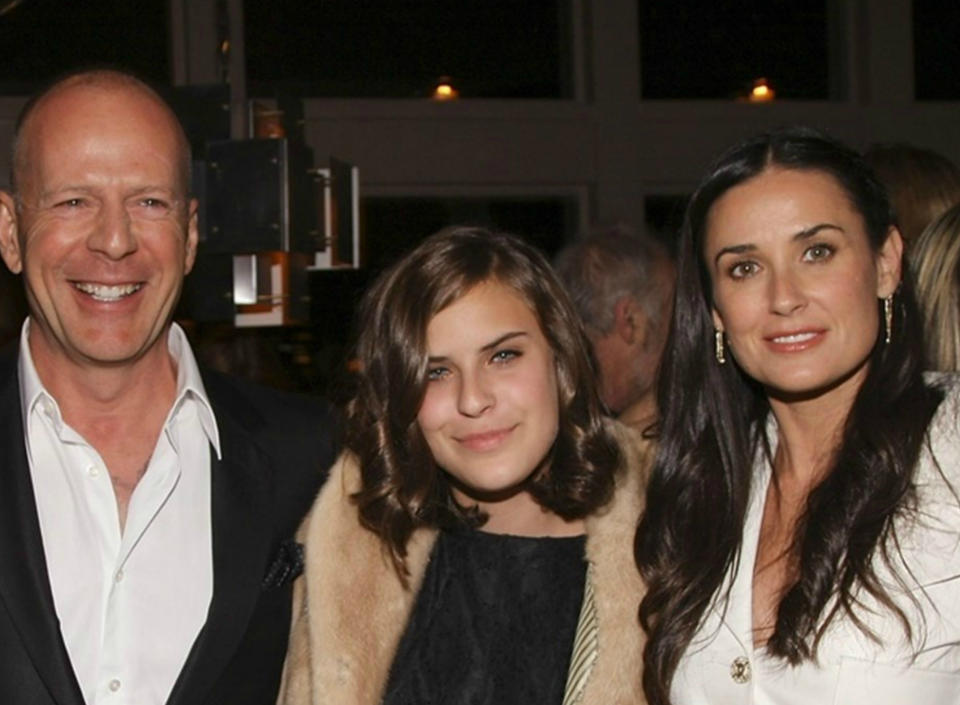 Tallulah, Bruce Willis y Demi Moore